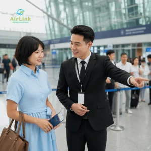 Long queues at the passport control and immigration hall inside Da Nang Airport Terminal 2 during evening peak hours be easier with fast track immigration da nang airport